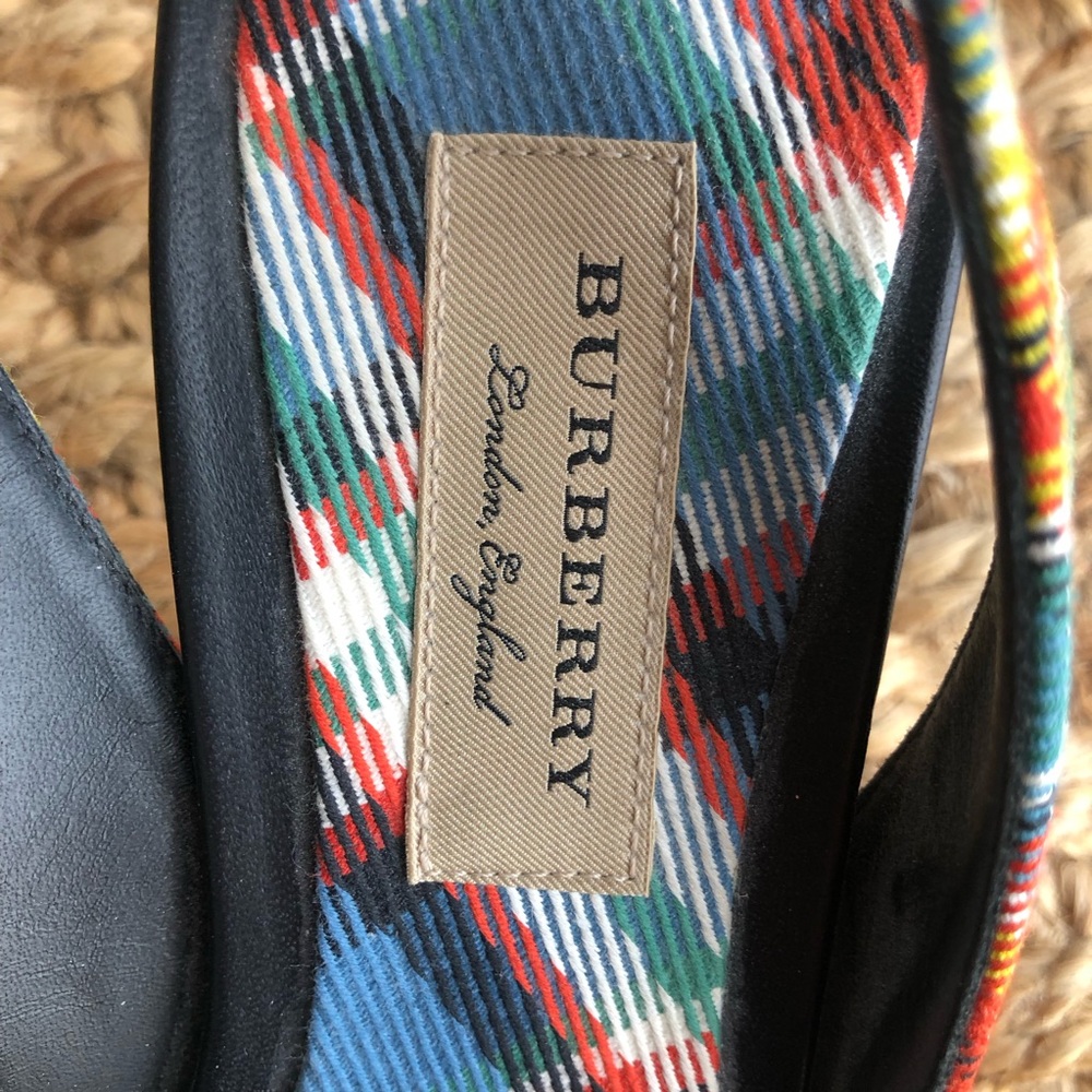 Burberry Annice Tartan Slingbacks. Size 38.5 - Picture 12 of 15